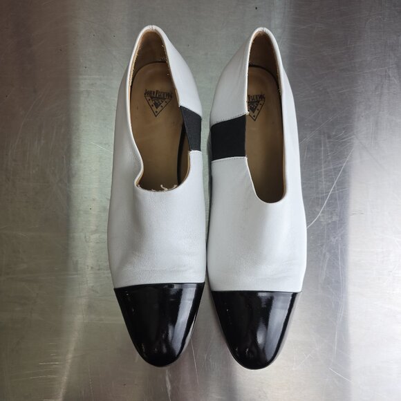 Fluevog Petit Talons GLADICE Slip-On Leather Kitten Heel - size W10.5 - Picture 6 of 10